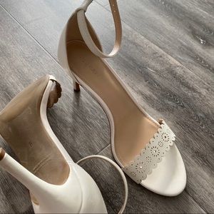 Cute white high heels